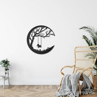 Dream on Moon (Circle) Decor Wall Art Cut Metal Sign Laser Cut Metal Signs Custom Gift Ideas