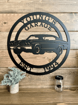 1969 Chevelle Car Garage Sign, Cut Metal Sign, Metal Wall Art, Metal House Sign Laser Cut Metal Signs Custom Gift Ideas