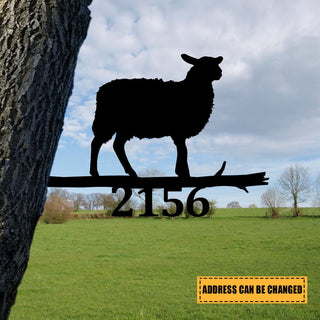 Customized Sheep Metal Tree Stake, Farm Decor, Home Art Laser Cut Metal Signs Custom Gift Ideas