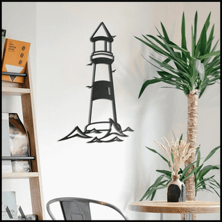 Lighthouse Ocean Sea Decor Wall Art Cut Metal Sign Laser Cut Metal Signs Custom Gift Ideas