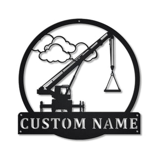 Personalized Crane Operators Metal Sign Art, Crane Operators Metal Sign, Crane Operators Monogram Gift, Job Gift, Decor Decoration Laser Cut Metal Signs Custom Gift Ideas