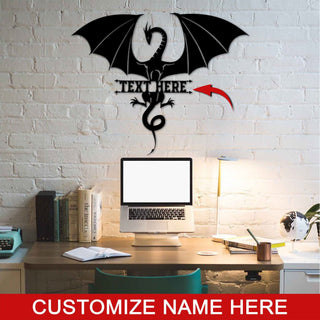 Personalized Dragon Metal Wall Art, Sign For Home, Dragon Signs, Game Of Thrones Metal Sign, Housewarming Gift, House Decor Laser Cut Metal Signs Custom Gift Ideas