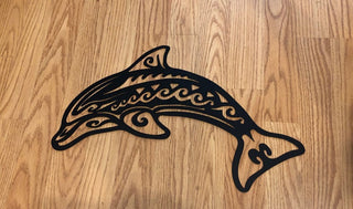 Dolphin Sea Life Ocean Decor Wall Art Cut Metal Sign Laser Cut Metal Signs Custom Gift Ideas