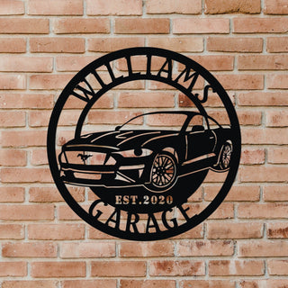 Ford Mustang Metal Sign, Garage Sign, Car Sign, Metal Art, Cut Metal Sign Laser Cut Metal Signs Custom Gift Ideas