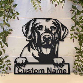 Chesapeake Bay Retriever Dog Personalized Metal Wall Decor, Cut Metal Sign, Metal Wall Art, Metal House Sign, Metal Laser Cut Metal Signs Custom Gift Ideas