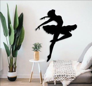 Ballerina Ballet Dancer (Design 2) Decor Wall Art Cut Metal Sign Laser Cut Metal Signs Custom Gift Ideas