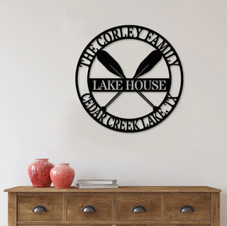 Lake House Signs Outdoor Personalized, Lake House Decor, Lake House Outdoor Sign, Lake Metal Art, Lake Life Sign Lake House Sign Laser Cut Metal Signs Custom Gift Ideas