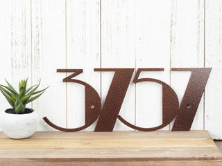 Custom Modern Outdoor Metal House Numbers Copper, Art Deco, Modern House Numbers, Outdoor House Number Plaque Laser Cut Metal Signs Custom Gift Ideas