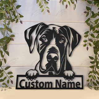 Great Dane Personalized Metal Wall Decor, Cut Metal Sign, Metal Wall Art, Metal House Sign Laser Cut Metal Signs Custom Gift Ideas