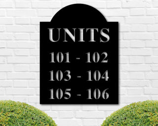 Apartment Unit Sign, Apartment Building Metal Sign, Townhouse Address Sign, Apartment Number Sign, Condo Unit Sign, Apartment Address Sign Laser Cut Metal Signs Custom Gift Ideas