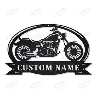 Motorcycle Monogram Personalized Metal Wall Decor, Cut Metal Sign, Metal Wall Art, Metal House Sign Laser Cut Metal Signs Custom Gift Ideas