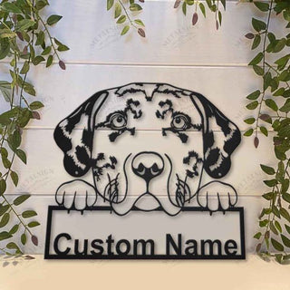 Catahoula Leopard Dog Personalized Metal Wall Decor, Cut Metal Sign, Metal Wall Art, Metal House Sign Laser Cut Metal Signs Custom Gift Ideas