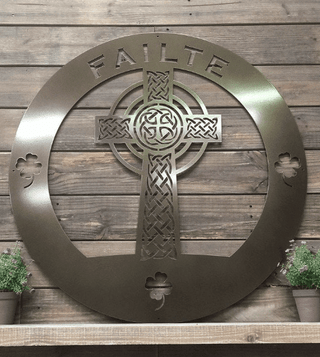 Celtic Cross Of Life Family Name Sign, Cut Metal Sign, Metal Wall Art, Metal House Sign Laser Cut Metal Signs Custom Gift Ideas