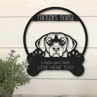 Chesapeake Bay Retriever Dog Lovers Funny Personalized Metal House Sign Laser Cut Metal Signs Custom Gift Ideas