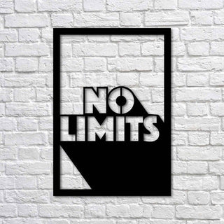 No Limit Modern Decoration (Rectangle) Wall Art Decor Cut Metal Sign Laser Cut Metal Signs Custom Gift Ideas