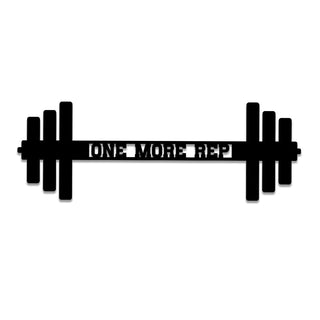 One More Rep Metal Gym Sign, Metal Laser Cut Metal Signs Custom Gift Ideas