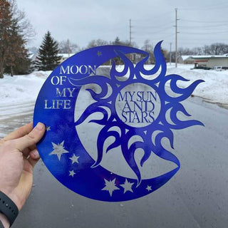 Moon Of My Life Customized Metal Signs, Custom Metal Sign, Custom Signs, Metal Sign Laser Cut Metal Signs Custom Gift Ideas