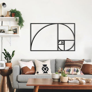 Golden Ratio Decor Wall Art Cut Metal Sign Laser Cut Metal Signs Custom Gift Ideas