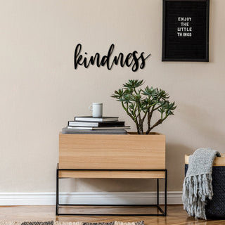 Kindness Wall Art Kindness Metal Wall Decor Kindness Metal Sign For Home Inspirational Wall Art Housewarming Gift Laser Cut Metal Signs Custom Gift Ideas