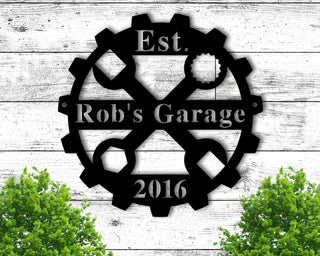 Custom Metal Sign For Garage, Personalized Garage Metal Sign, Metal Sign For Mens Shop, Sign For Dad, Garage Sign Personalized Sign For Men Laser Cut Metal Signs Custom Gift Ideas