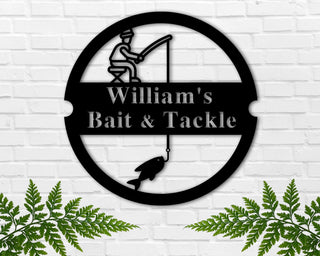 Fishing Metal Sign, Custom Fishing Decor, Personalized Father's Day Gift, Bass Fishing Gift, Gift For Dad, Fisherman Gift, Fishing Supply Laser Cut Metal Signs Custom Gift Ideas