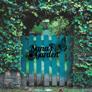 Garden Personalized Metal Wall Art Laser Cut Metal Signs Custom Gift Ideas