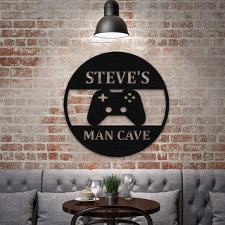 Personalized Gamer Man Cave, Home Decor, Gift For Playing Games Lovers Laser Cut Metal Signs Custom Gift Ideas