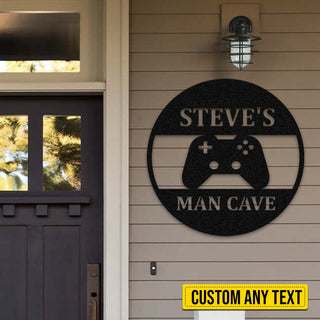 Personalized Gamer Man Cave, Home Decor, Gift For Playing Games Lovers Laser Cut Metal Signs Custom Gift Ideas