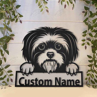 Shih Tzu Personalized Metal Wall Decor, Cut Metal Sign, Metal Wall Art, Metal House Sign Laser Cut Metal Signs Custom Gift Ideas