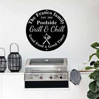 Personalized Metal Bar And Grill Sign, Personalized Bar Sign, Wedding Gift, Swimming Pool, Gifts For Men, Custom Wooden Sign, Bbq Sign Laser Cut Metal Signs Custom Gift Ideas