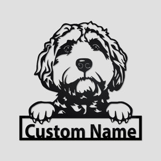 Personalized Goldendoodle Metal Sign, Goldendoodle Metal Wall Art, Dog Metal Sign, Goldendoodle Gift, Goldendoodle Lover Gift Goldendoodle Laser Cut Metal Signs Custom Gift Ideas