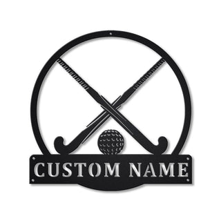 Personalized Field Hockey Sport Monogram Metal Sign Art, Custom Field Hockey Sport Metal Sign, Hobbie Gifts, Sport Gift, Birthday Gift Laser Cut Metal Signs Custom Gift Ideas