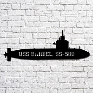 Uss Barbel. Ss580 Navy Ship Metal Art, Custom Us Navy Ship Cut Metal Sign, Gift For Navy Veteran, Navy Ships Silhouette Metal Art, Navy Home Decor Laser Cut Metal Signs Custom Gift Ideas