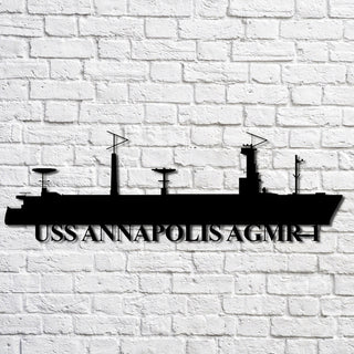 Uss Annapolis Agmr1 Navy Ship Metal Art, Custom Us Navy Ship Cut Metal Sign, Gift For Navy Veteran, Navy Ships Silhouette Metal Art, Navy Home Decor Laser Cut Metal Signs Custom Gift Ideas