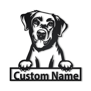 Personalized Labrador Retriever Dog Metal Sign Art, Custom Labrador Retriever Metal Sign, Birthday Gift, Animal Funny, Father's Day Gift, Laser Cut Metal Signs Custom Gift Ideas