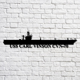 Uss Carl Vinson Cvn70 V2 Navy Ship Metal Art, Custom Us Navy Ship Cut Metal Sign, Gift For Navy Veteran, Navy Ships Silhouette Metal Art, Navy Home Decor Laser Cut Metal Signs Custom Gift Ideas