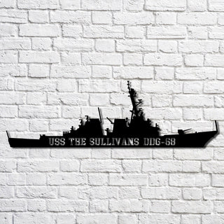 Uss Ute Atf76 Navy Ship Metal Art, Gift For Navy Veteran, Navy Ships Silhouette Metal Art, Navy Home Decor Laser Cut Metal Signs Custom Gift Ideas