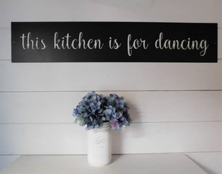 This Kitchen Is For Dancing Sign, Metal This Kitchen Is For Dancing Sign, Farmhouse Decor, Kitchen Decor, Kitchen Signs Laser Cut Metal Signs Custom Gift Ideas