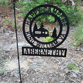 Personalized Signs For Campgrounds, Custom Gift For Campers, Happy Campers Birthday, Mother's Day, Father's Day Decor Gift Idea Laser Cut Metal Signs Custom Gift Ideas