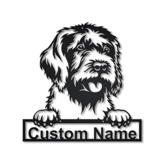 Personalized Wirehaired Pointing Griffon Dog Metal Sign Art, Custom Wirehaired Pointing Griffon Metal Sign, Dog Gift, Animal Funny, Laser Cut Metal Signs Custom Gift Ideas