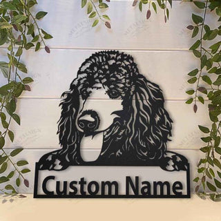 Poodle Personalized Metal Wall Decor, Cut Metal Sign, Metal Wall Art, Metal House Sign Laser Cut Metal Signs Custom Gift Ideas