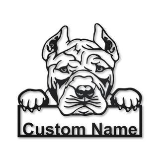 Personalized American Bully Dog Metal Sign Art, Custom Airedale Terrier Metal Sign, Airedale Terrier Funny, Dog Gift, Animal Custom, Laser Cut Metal Signs Custom Gift Ideas