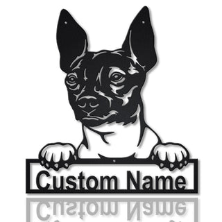 Personalized American Hairless Terrier Dog Metal Sign Art, Custom American Hairless Terrier Dog Metal Sign, Dog Gift, Animal Funny, Laser Cut Metal Signs Custom Gift Ideas