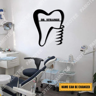 Personalized Hygienist Dentist Metal Sign, Home Decoration, Gift For Him, Metal Laser Cut Metal Signs Custom Gift Ideas