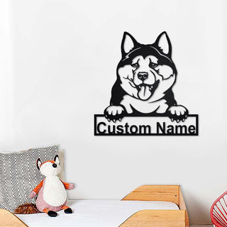 Personalized Akita Inu Metal Sign, Akita Inu Metal Wall Art, Dog Metal Sign, Akita Inu Lover Gifts, Dog Lover Gifts, Akita Inu Lover, Metal Laser Cut Metal Signs Custom Gift Ideas