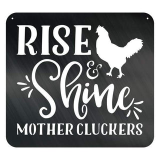 Rise & Shine Customized Metal Signs, Custom Metal Sign, Custom Signs, Metal Sign, Metal Laser Cut Metal Signs Custom Gift Ideas