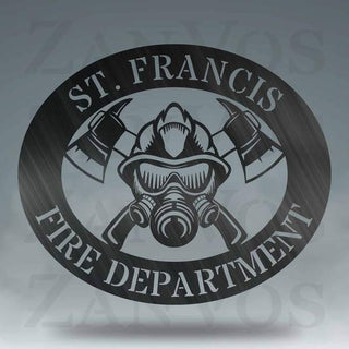 Firefighter Monogram Customized Metal Signs, Custom Metal Sign, Custom Signs, Metal Sign, Metal Laser Cut Metal Signs Custom Gift Ideas