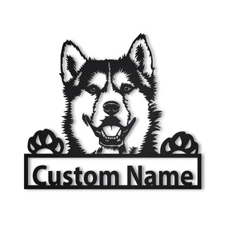 Personalized Siberian Husky Dog Metal Sign Art, Custom Siberian Husky Dog Metal Sign, Dog Gifts Funny, Dog Gift, Animal Custom, Laser Cut Metal Signs Custom Gift Ideas