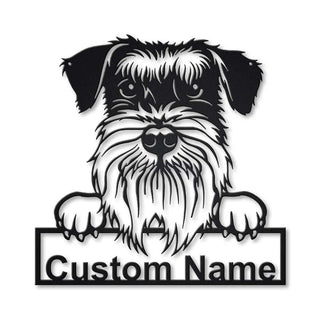 Personalized Standard Schnauzer Dog Metal Sign Art, Custom Standard Schnauzer Dog Metal Sign, Father's Day Giftpets Gift|birthday Gift, Laser Cut Metal Signs Custom Gift Ideas