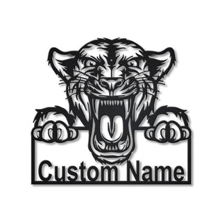 Personalized Panther Animal Metal Sign Art, Custom Panther Animal Metal Sign, Animal Funny, Pets Gift, Birthday Gift, Laser Cut Metal Signs Custom Gift Ideas